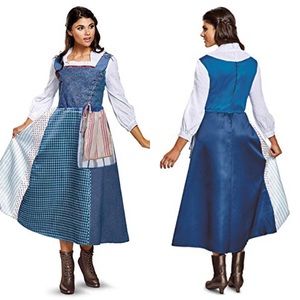 Disney Women's Belle Village Dress Costume, Small